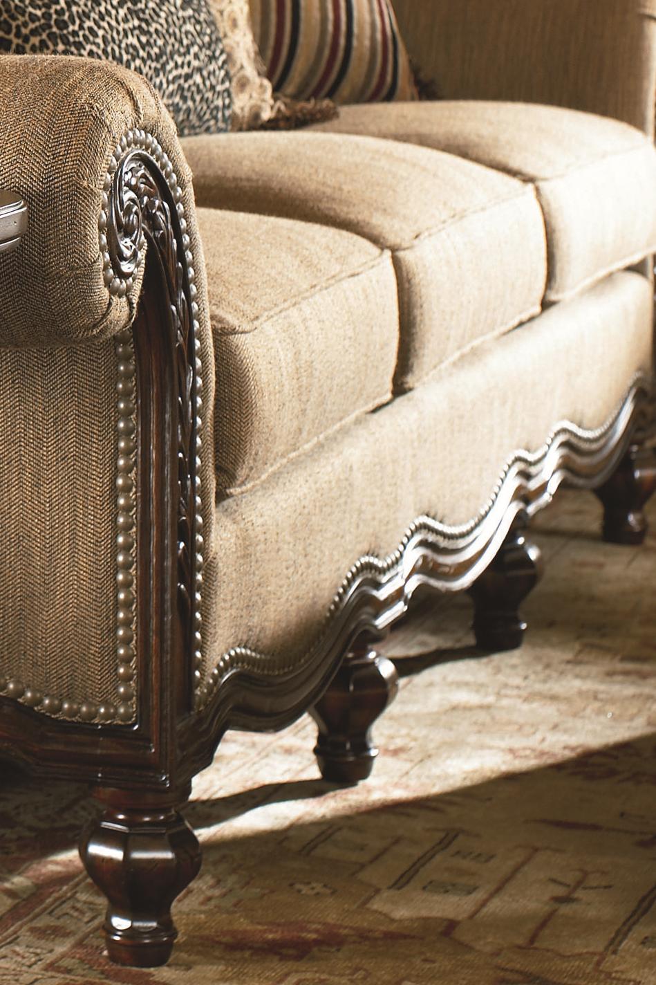 Thomasville Leather Camel Back Burgundy Sofa Leather dual reclining